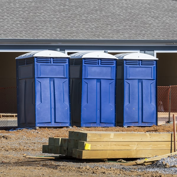 what is the expected delivery and pickup timeframe for the porta potties in Ganeer IL